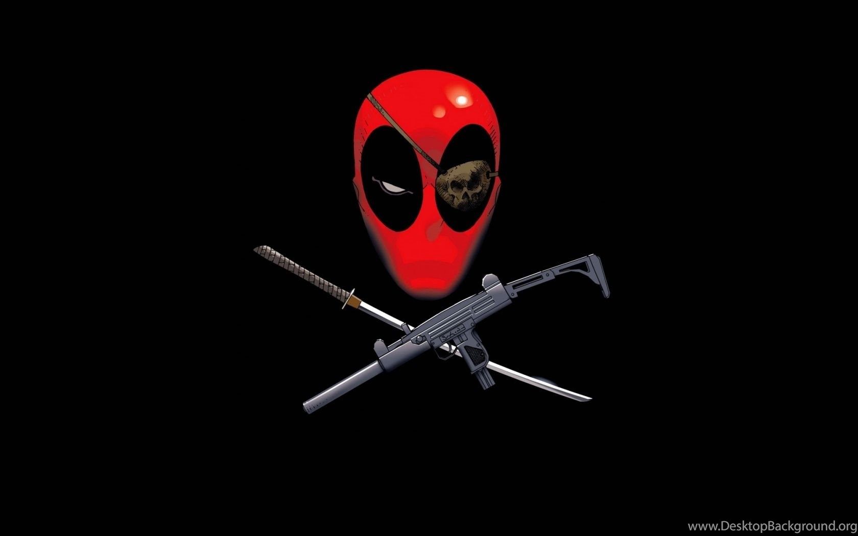 Deadpool Logo Wallpaper For iPhone Desktop Background