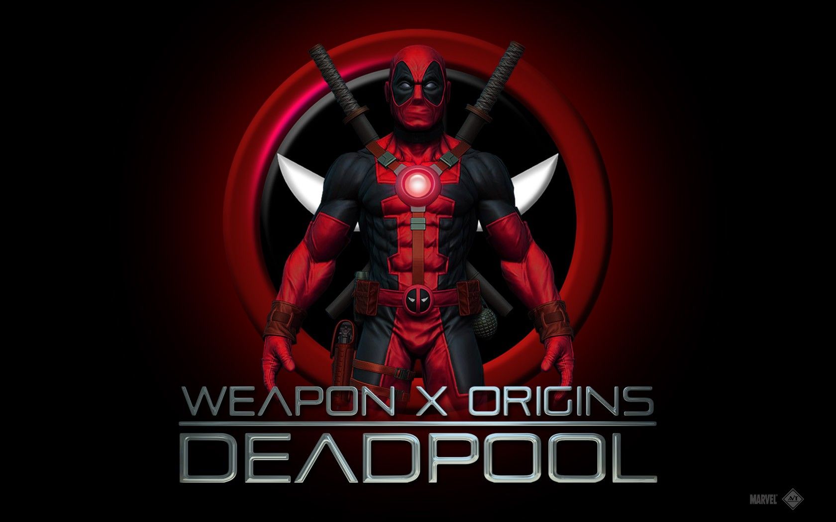 Weapon X Origins Deadpool Logo Wallpaper HD Amazing Background Image Windows 1680x1050. Full HD Wallpaper