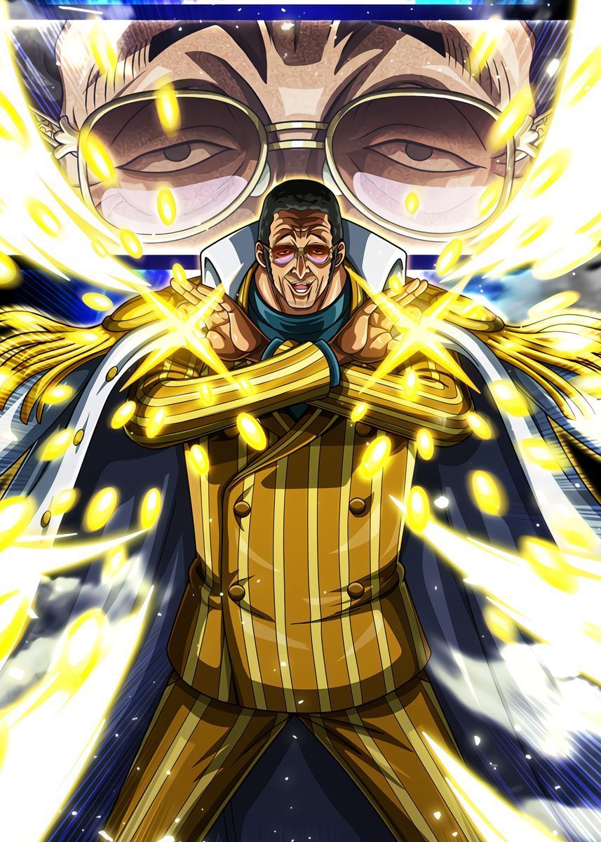 admiral Kizaru one piece ' Poster by OnePieceTreasure. Displate. Manga anime one piece, One piece anime, One piece wallpaper iphone