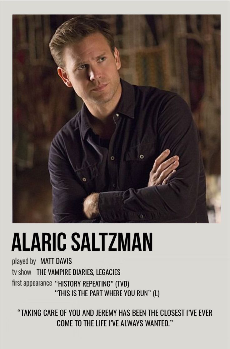 alaric saltzman. Vampire diaries movie, Vampire diaries poster, The vampire diaries characters