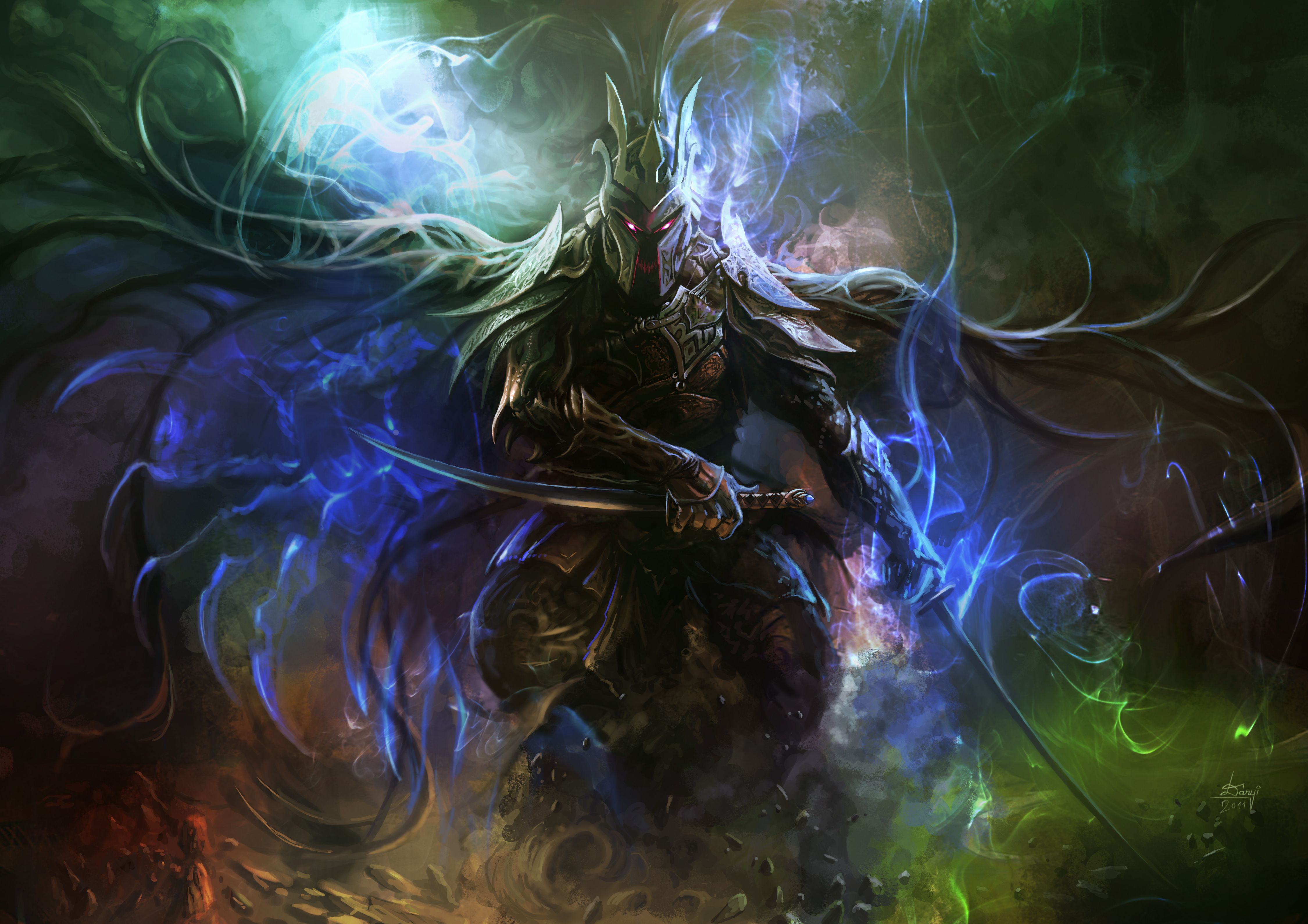 4K Fantasy Warrior Wallpaper and Background Image
