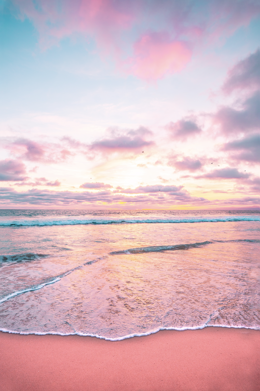 Pastel Sunset. Pastel sunset, Pastel beach, Pastel background wallpaper