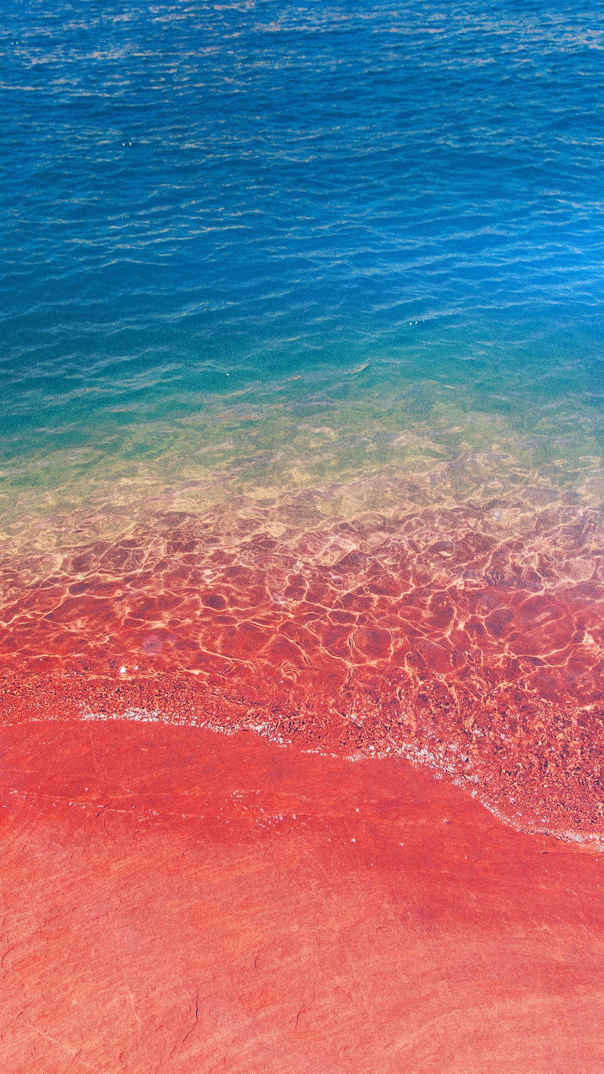 iPhone X wallpaper. sea water beach summer nature pink flare