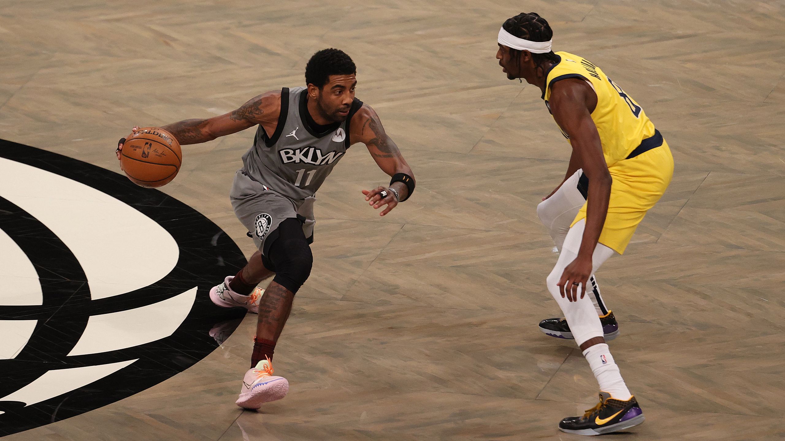 Kyrie Irving has 35 points, Nets use defense to rout Pacers