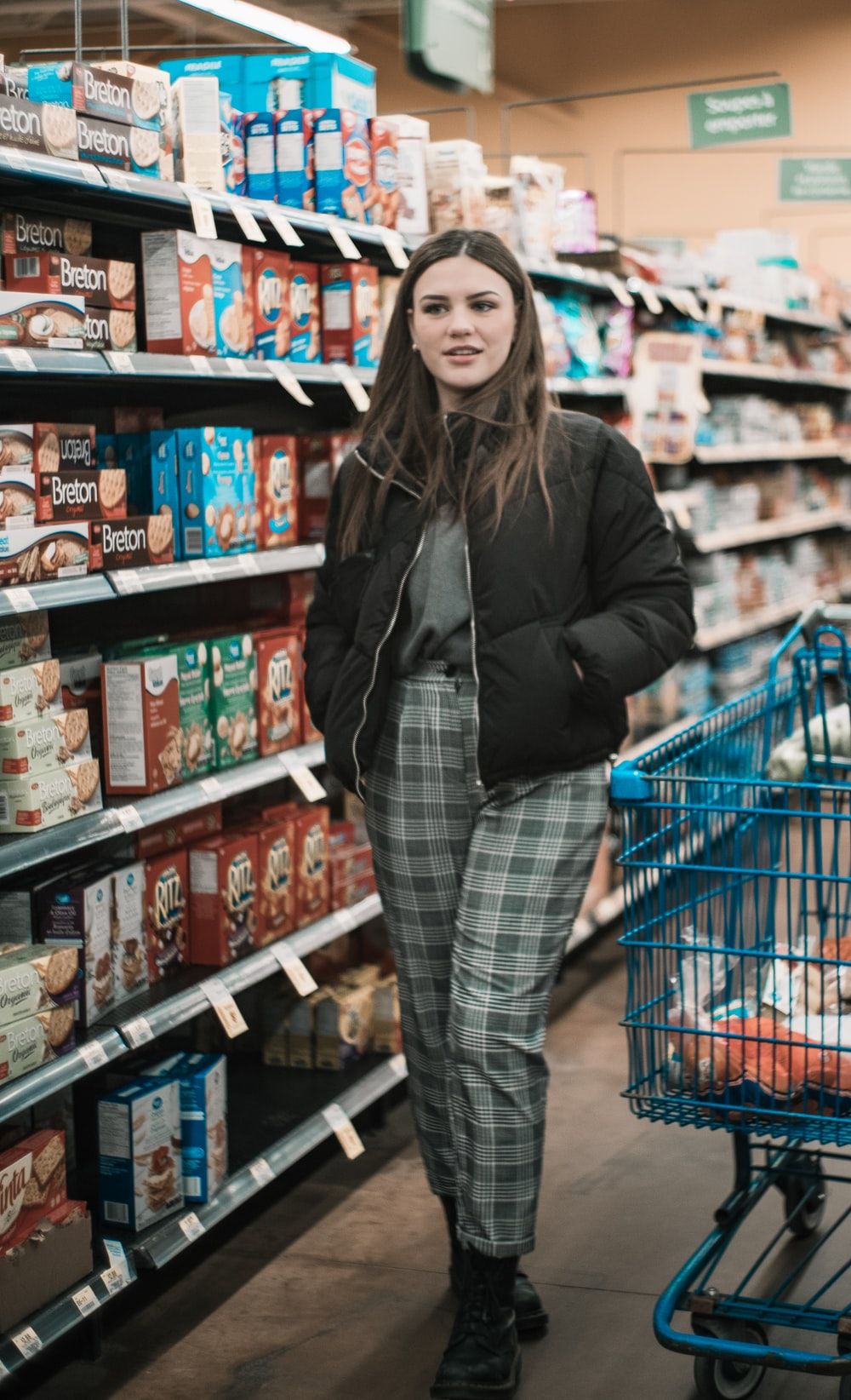 Woman Supermarket Picture. Download Free Image