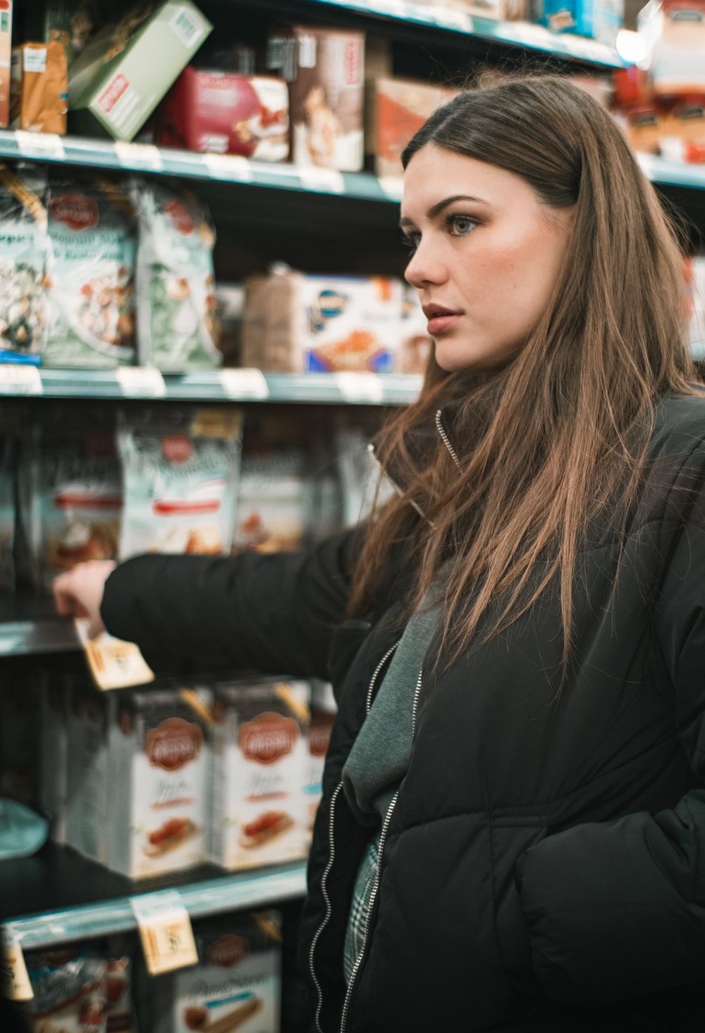 Woman Supermarket Picture. Download Free Image