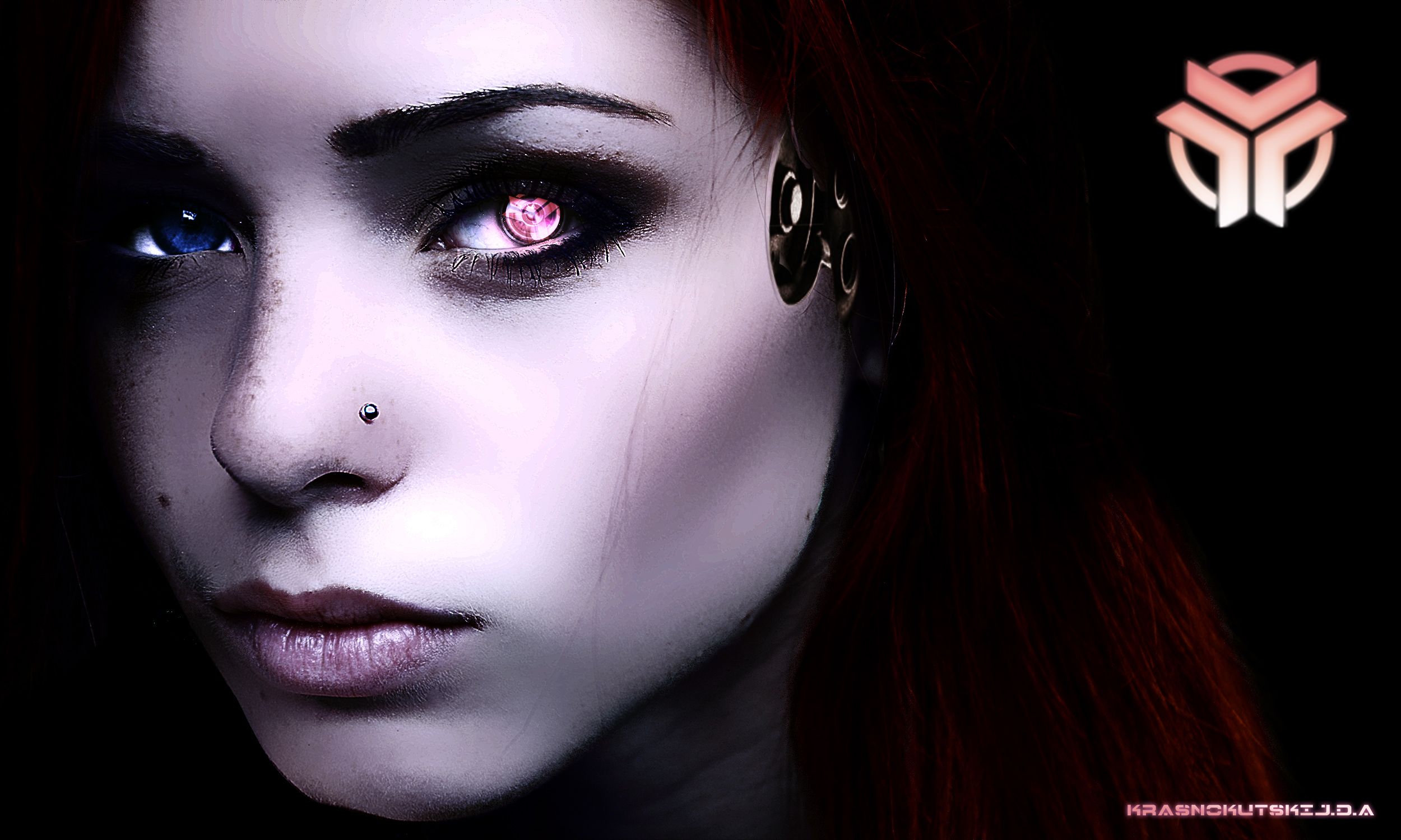 technics, Face, Robot, Glance, Fantasy, Girls, Cyberpunk, Cyborg, Cyborgs, Robot, Robots Wallpaper HD / Desktop and Mobile Background