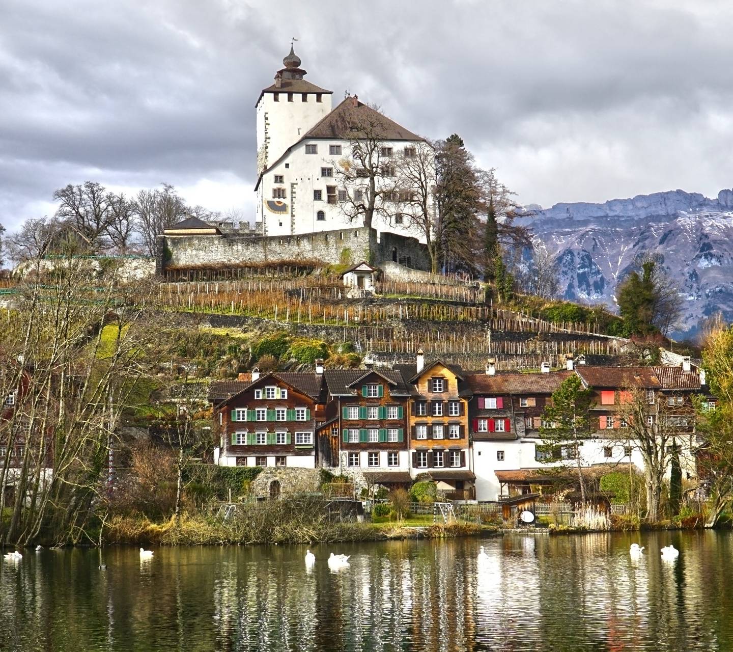 Old village wallpaper