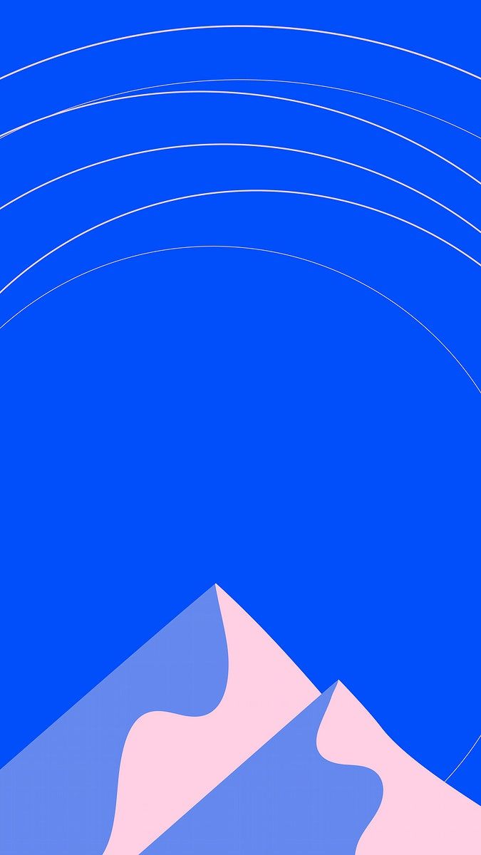 Download free illustration of Winter mountain mobile wallpaper in blue 4K of Wallpaper for Andriod