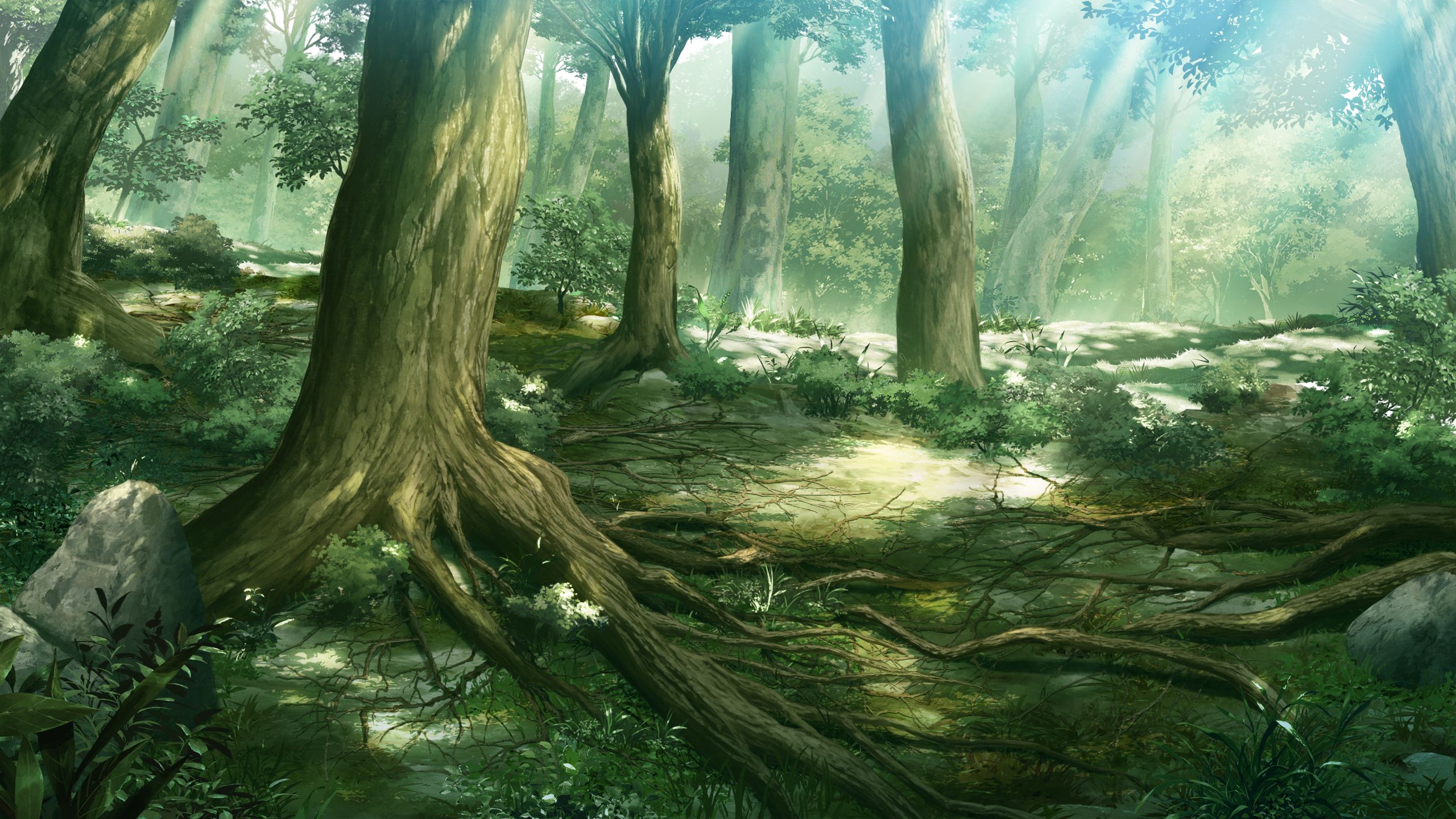 Forest game cg grisaia no kajitsu grisaia no meikyu scenic tree wallpaperx1440
