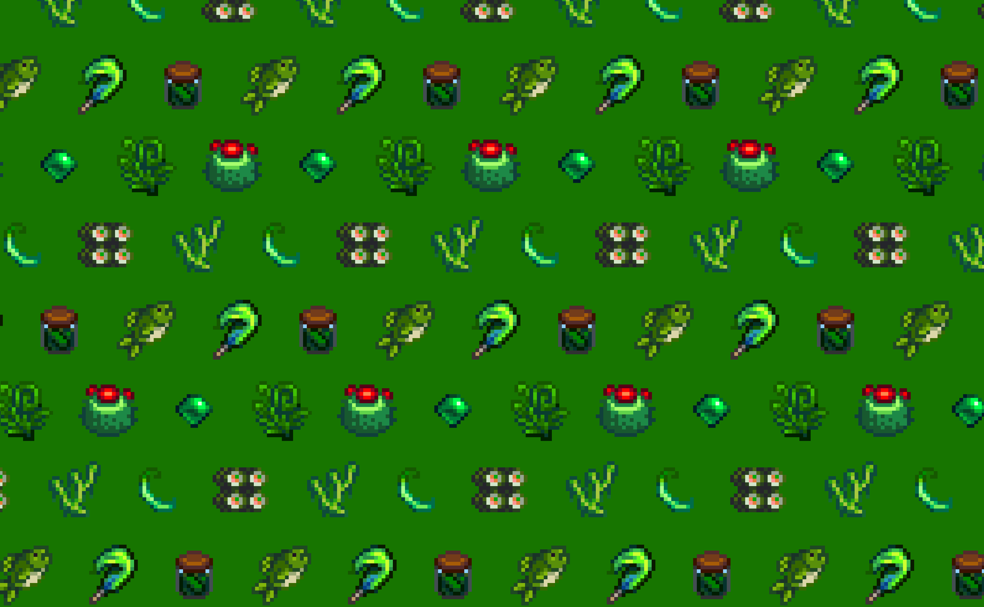 Stardew Valley green theme wallpaper