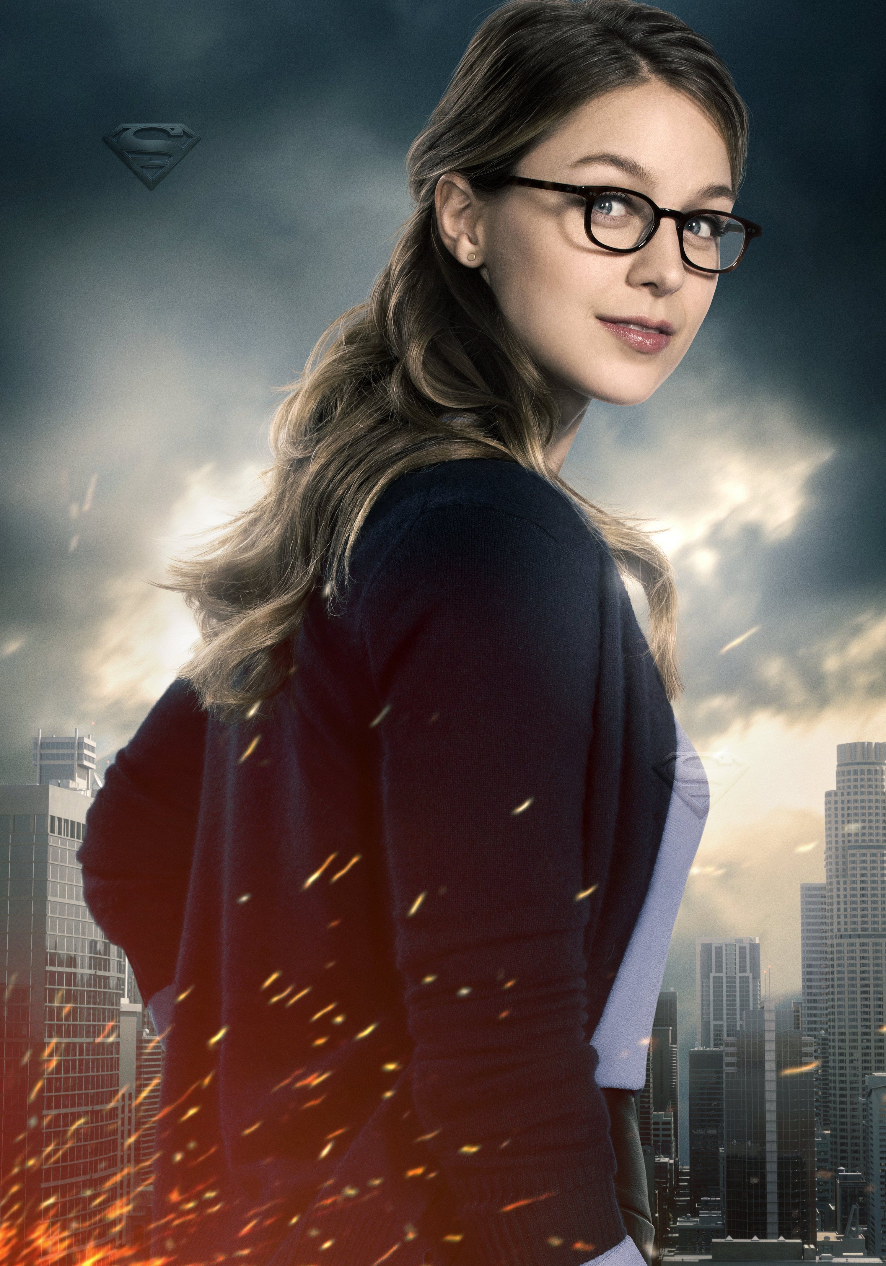 Wallpaper, Supergirl, women, glasses, Melissa Benoist 3000x4286