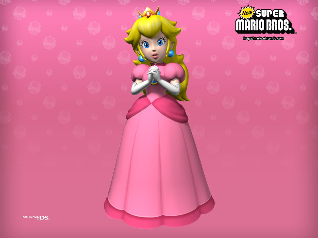 New Super Mario Brothers Peach Wallpaper