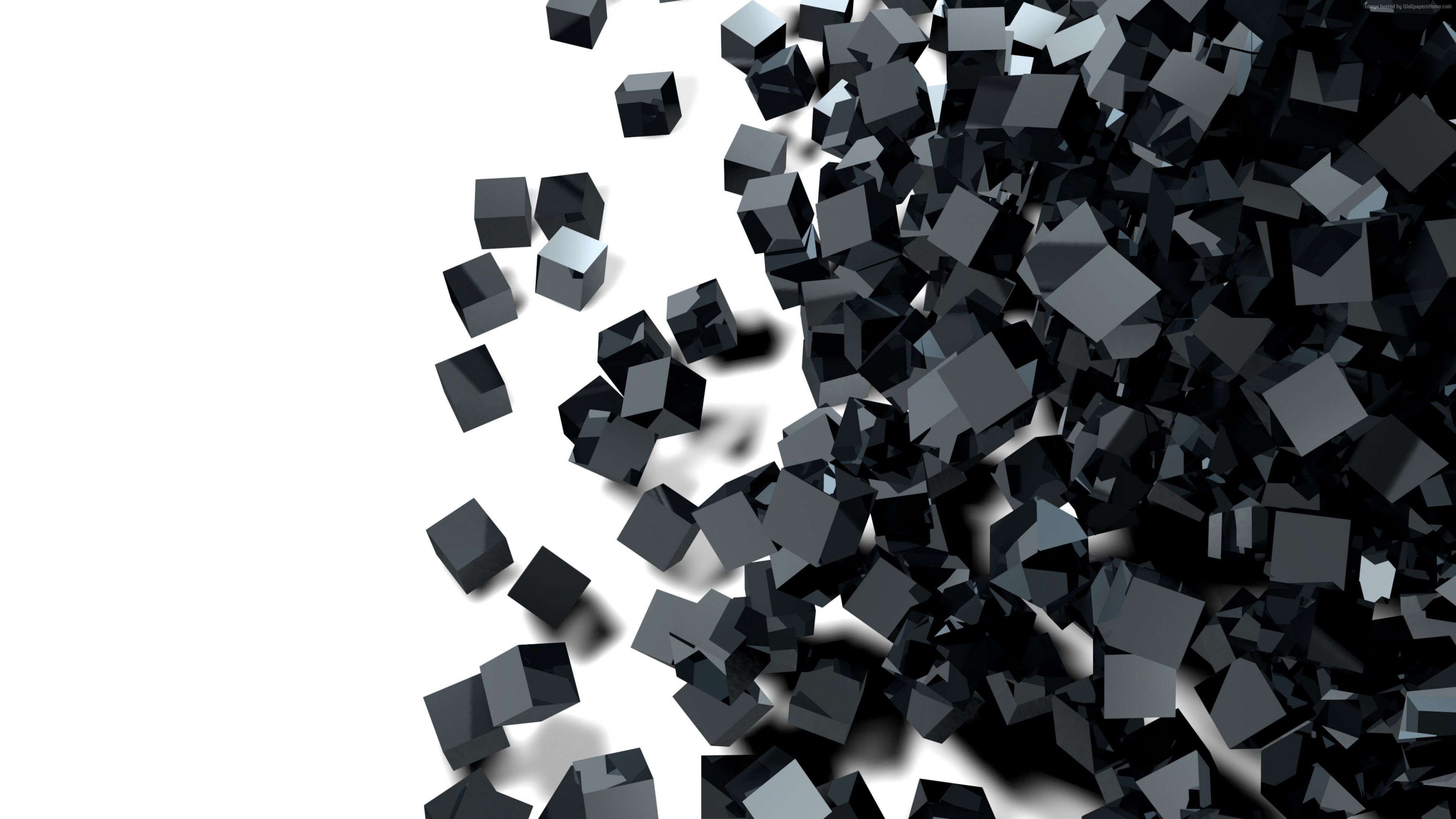 Black and White Abstract 4K Wallpaper Free Black and White Abstract 4K Background