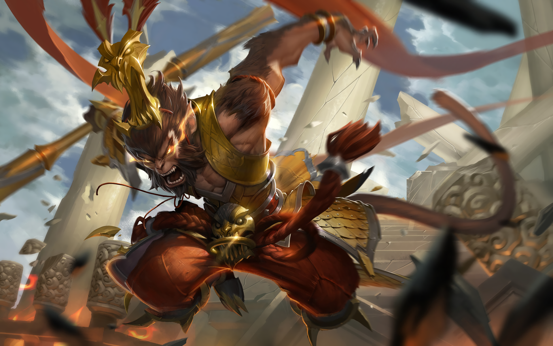 Desktop Wallpaper League Of Legends, Wukong, HD Image, Picture, Background, Ttazdi