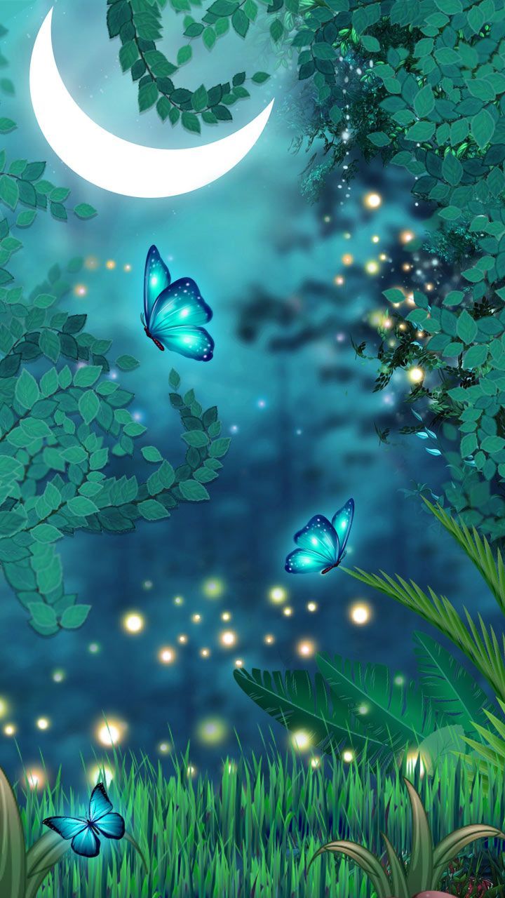 Animated Blue Butterfly Wallpaper For Mobile