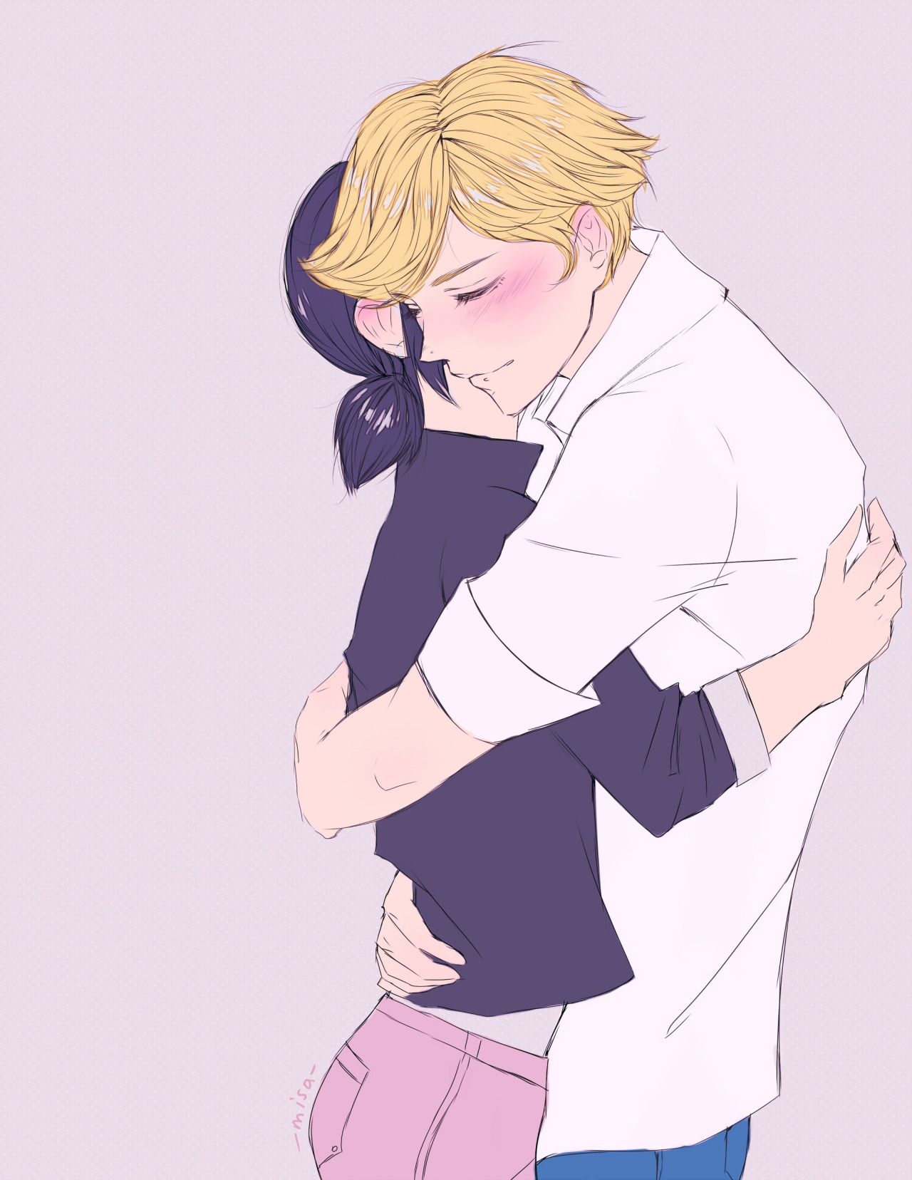 Adrien and Marinette.