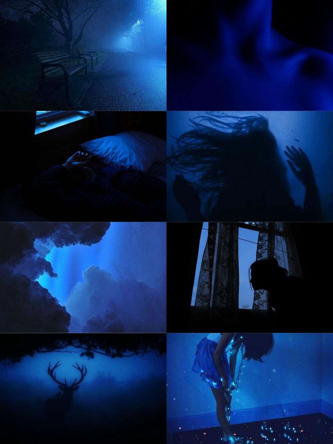 Slytherin, INFJ, Pisces. Demon aesthetic, Dark blue wallpaper, Dark aesthetic