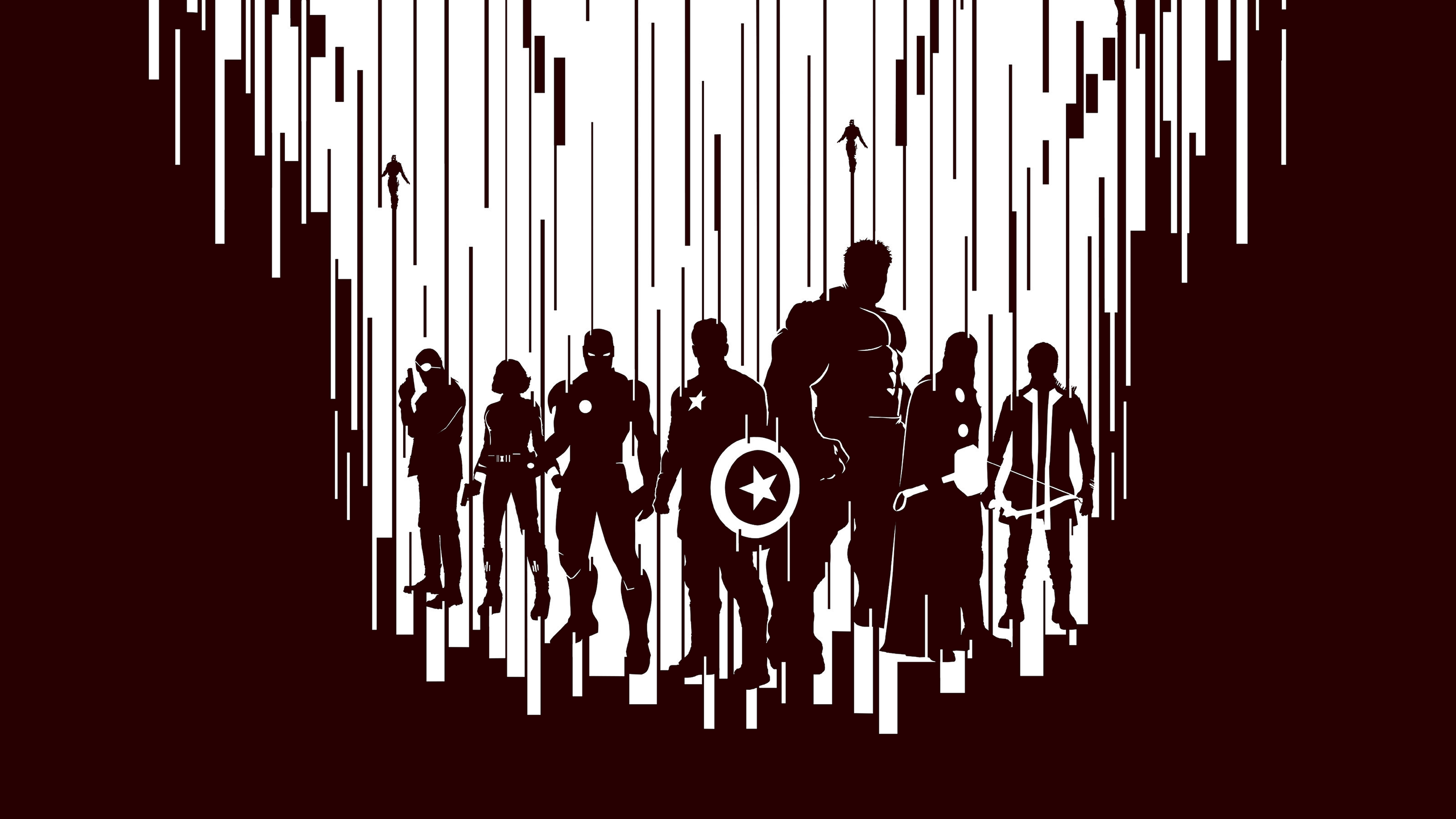 Minimalist Avengers Wallpaper