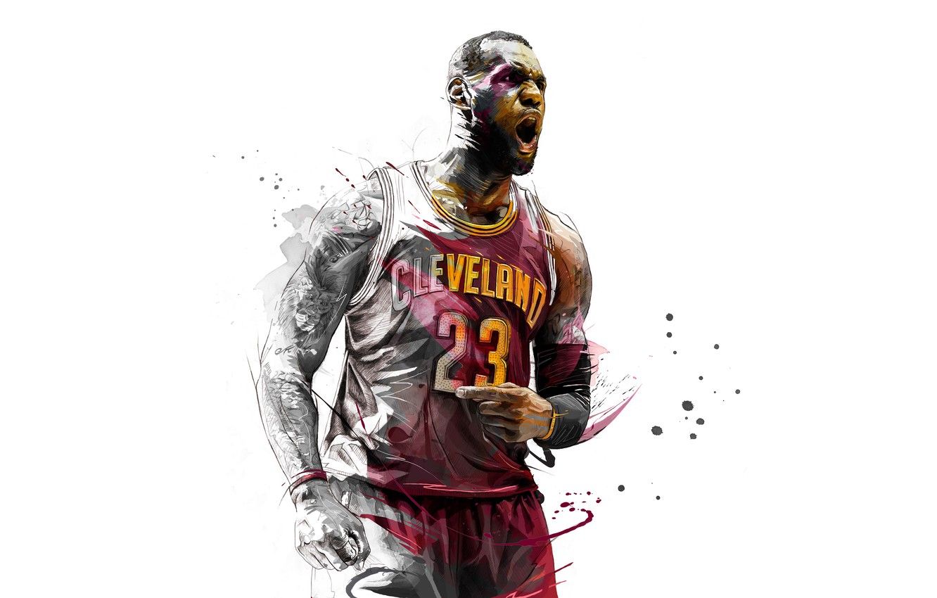 Wallpaper LeBron James, Basketball, Cleveland image for desktop, section спорт