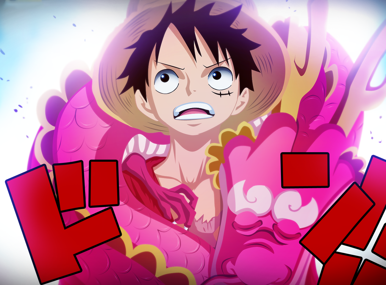 Luffy and the dragon Momonosuke Wallpaper and Background Imagex957