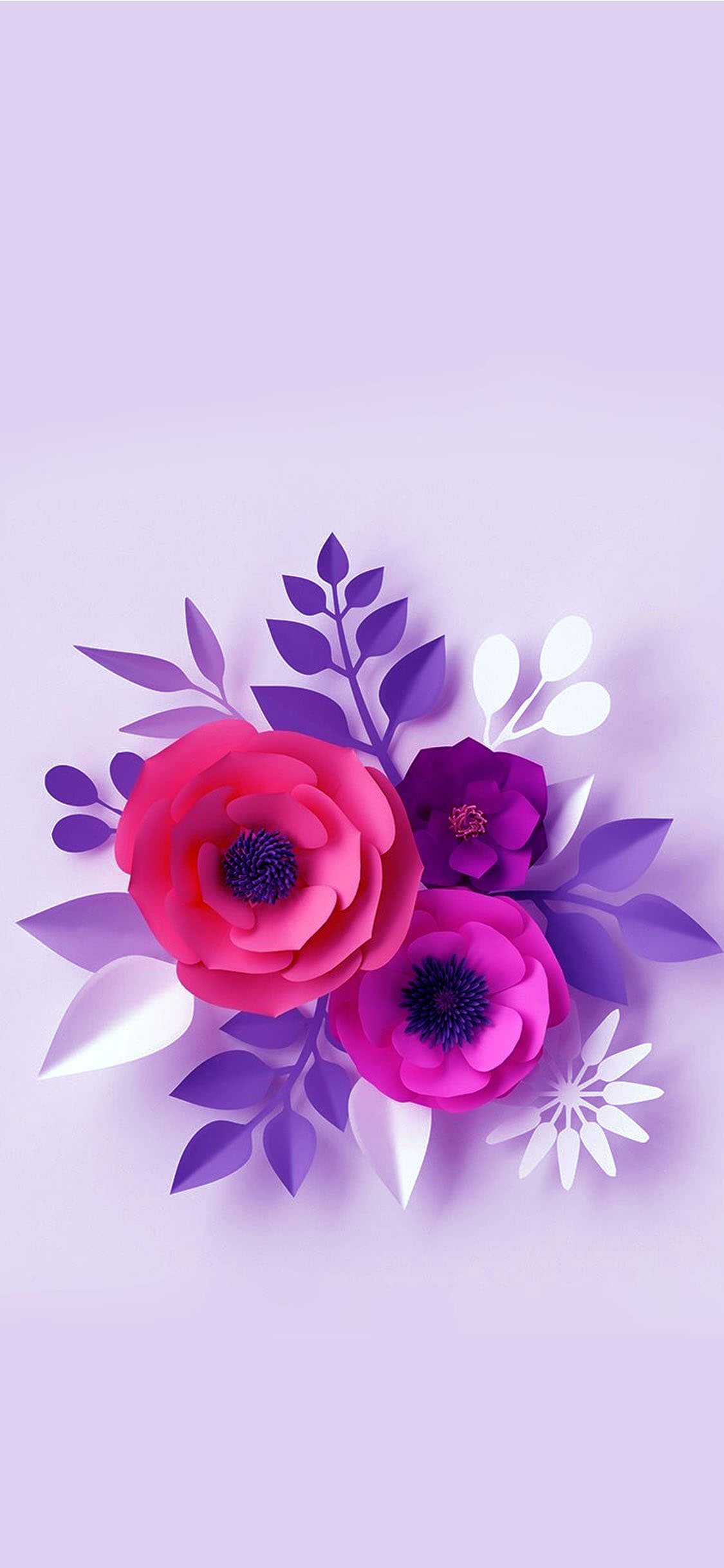 iPhone 11 Purple Flower Wallpaper