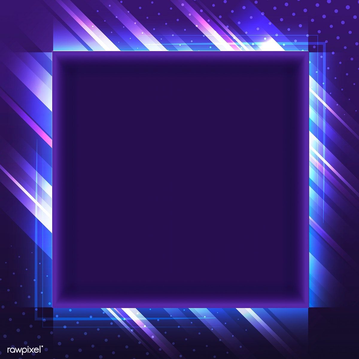 Blank violet square neon signboard vector. free image / Kappy Kappy. Latar belakang logo, Latar belakang, Bingkai foto