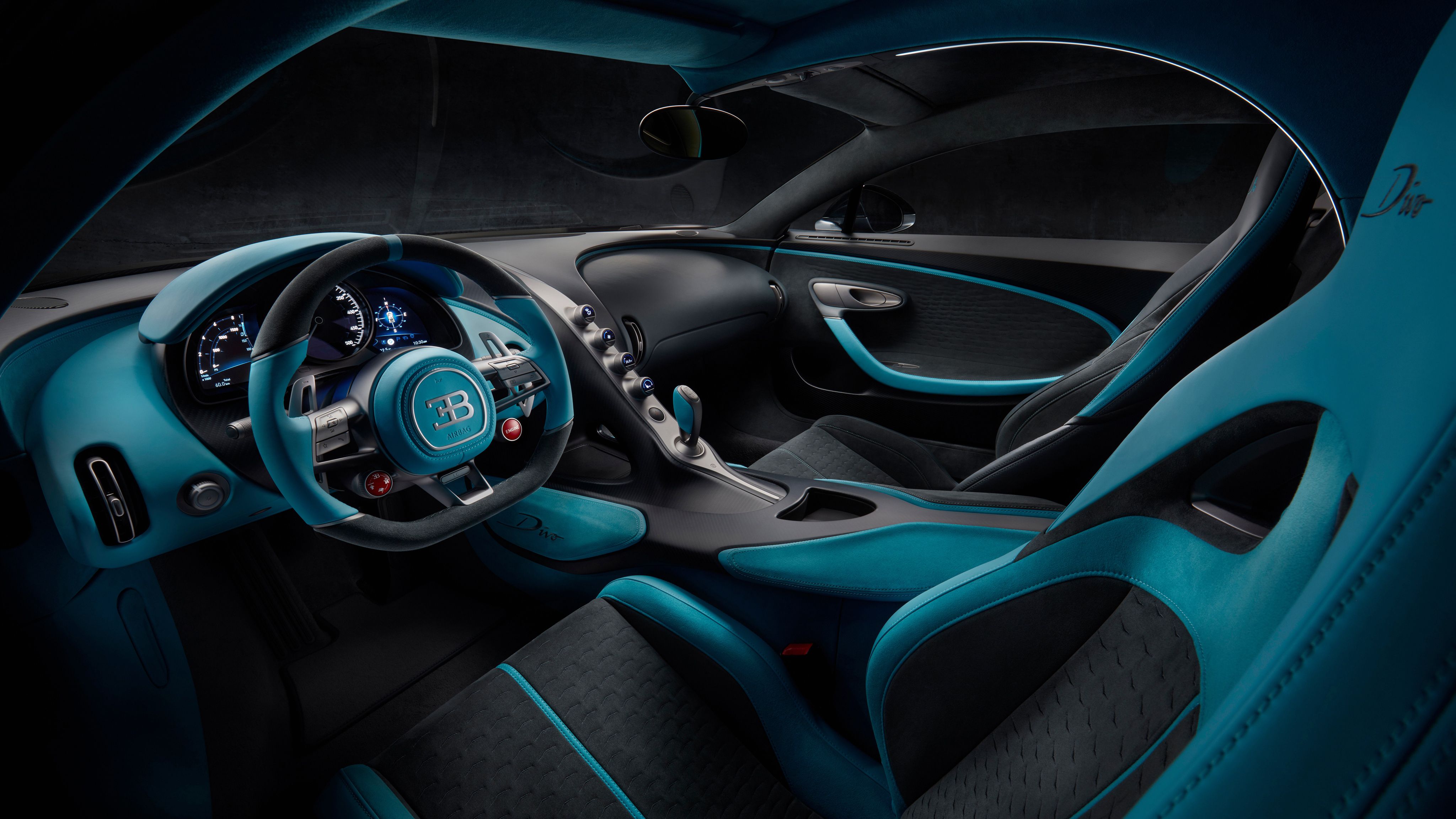 Bugatti Divo Interior 4K Wallpaper. HD Car Wallpaper