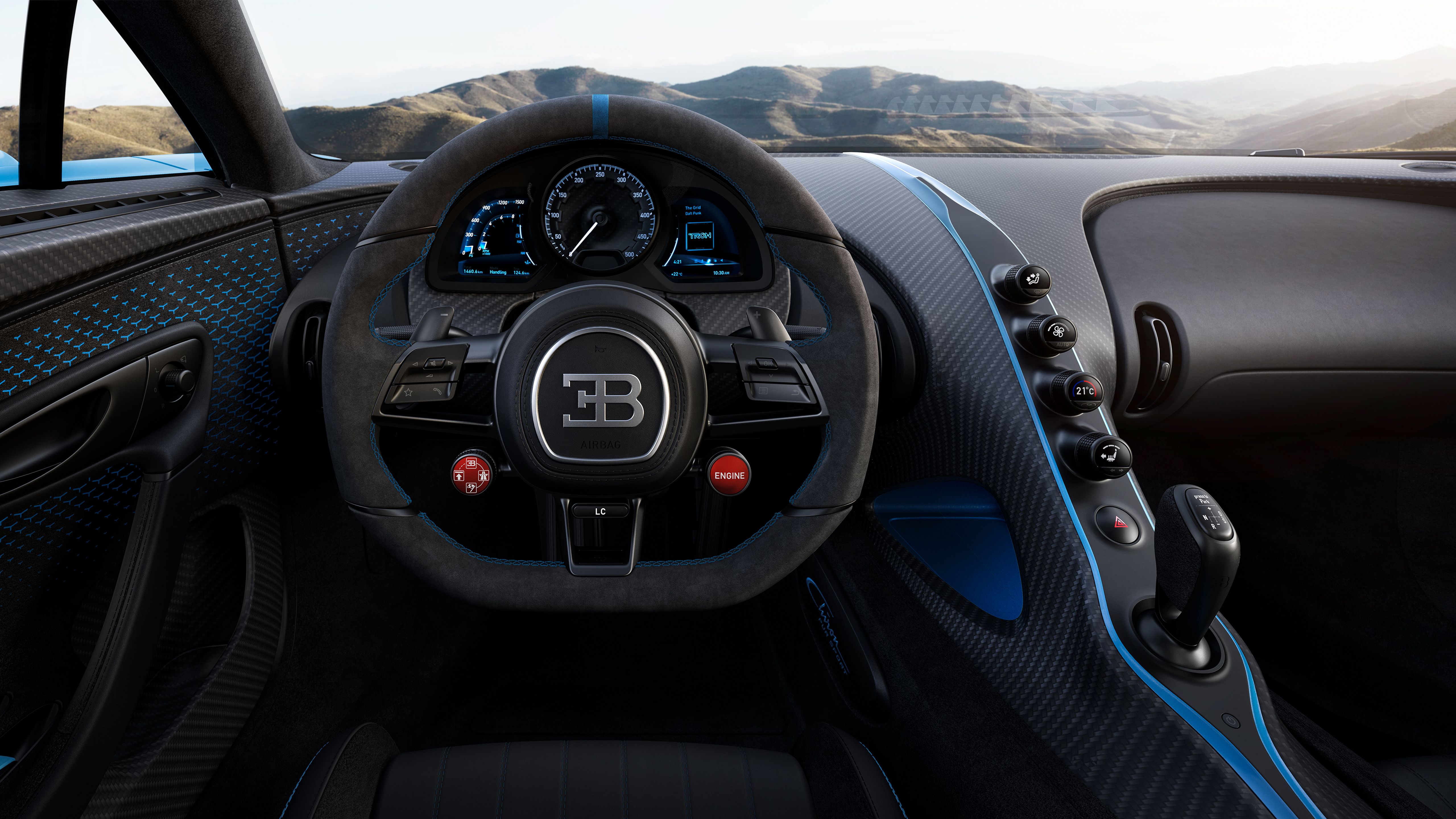 Bugatti Chiron Pur Sport 2020 5K Interior Wallpaper. HD Car Wallpaper