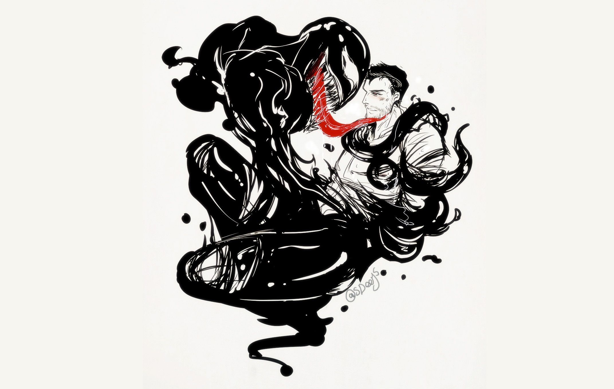 Eddie Brock Venom Wallpaper:2144x1358