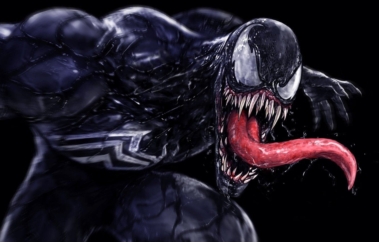 Wallpaper villain, art, marvel, venom, symbiote, eddie brock image for desktop, section фантастика