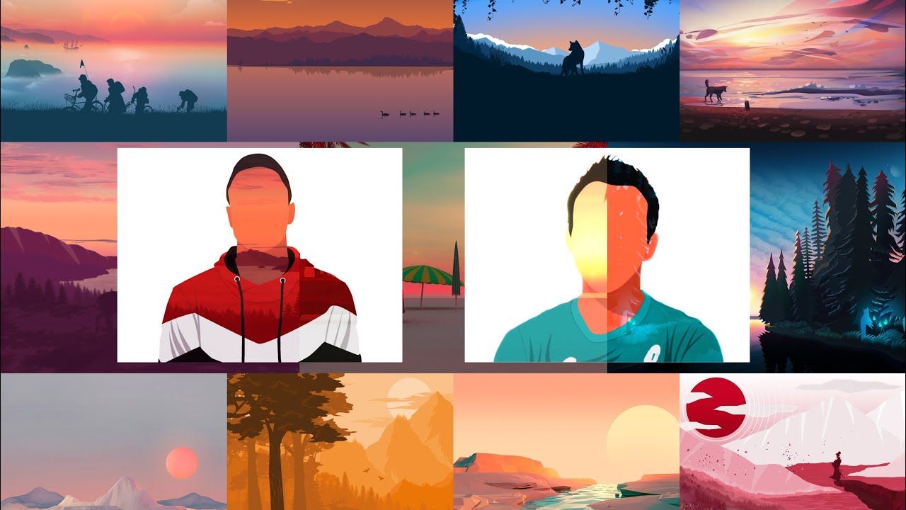 HD PC Wallpaper Of MKBHD & DAVE2D (Minimalist Wallpaper For Pc & Laptop)