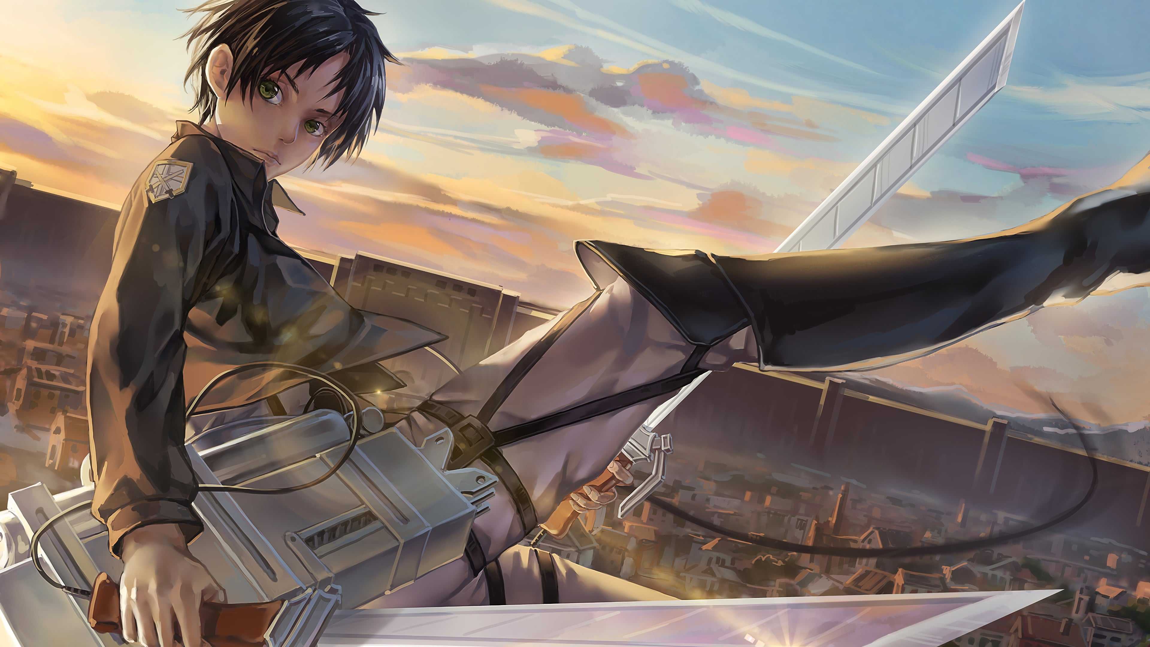 Eren Yeager 4K Wallpaper Free HD Wallpaper