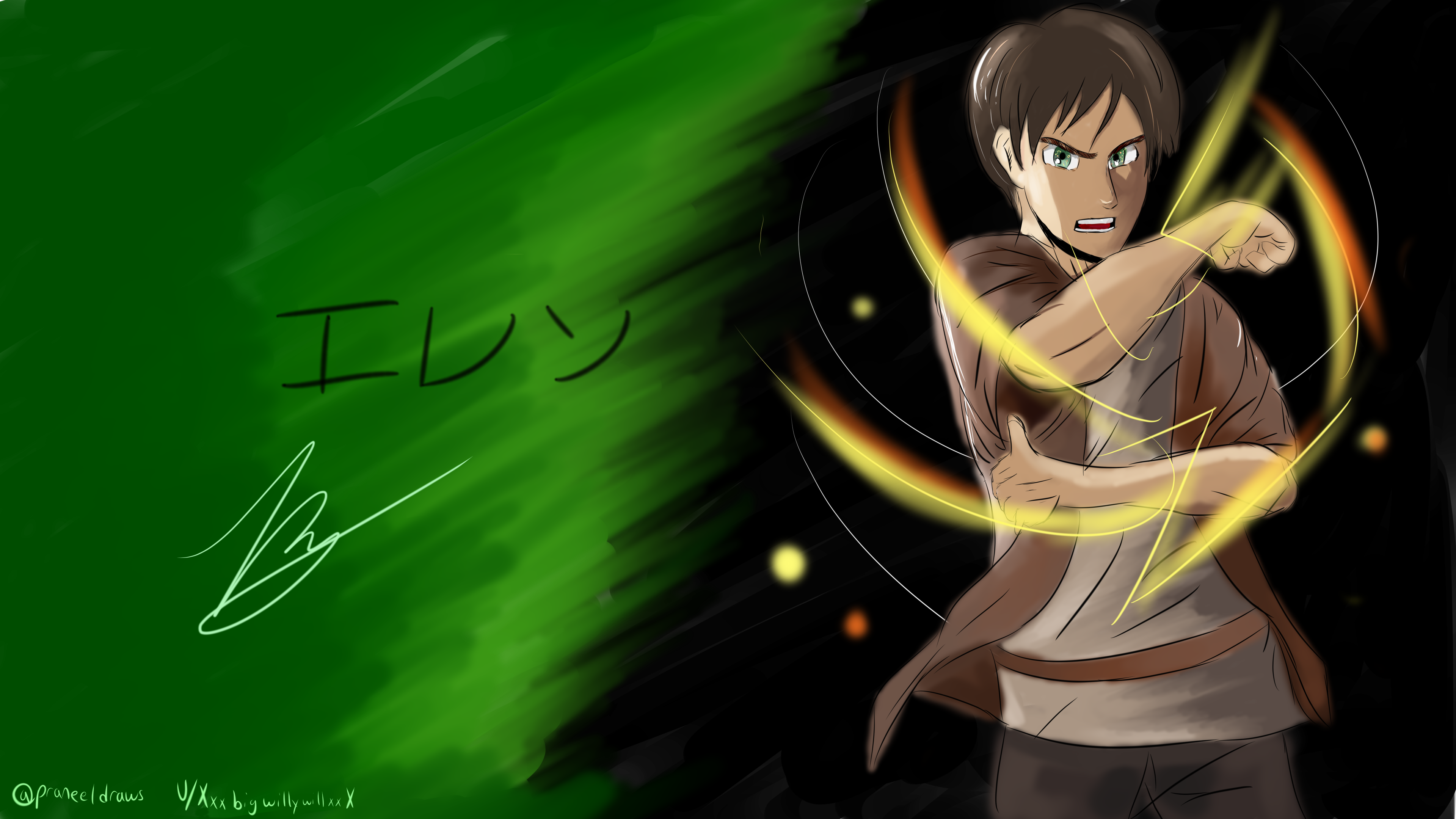 Eren Wallpaper in 4k By Me