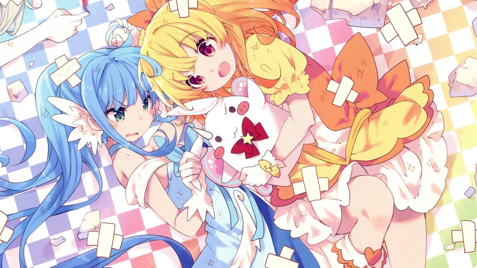 Download 1600x900 Anne Happy, Hanakoizumi An, Hibarigaoka Ruri, Timothy, Loli, Blonde, Dress Wallpaper