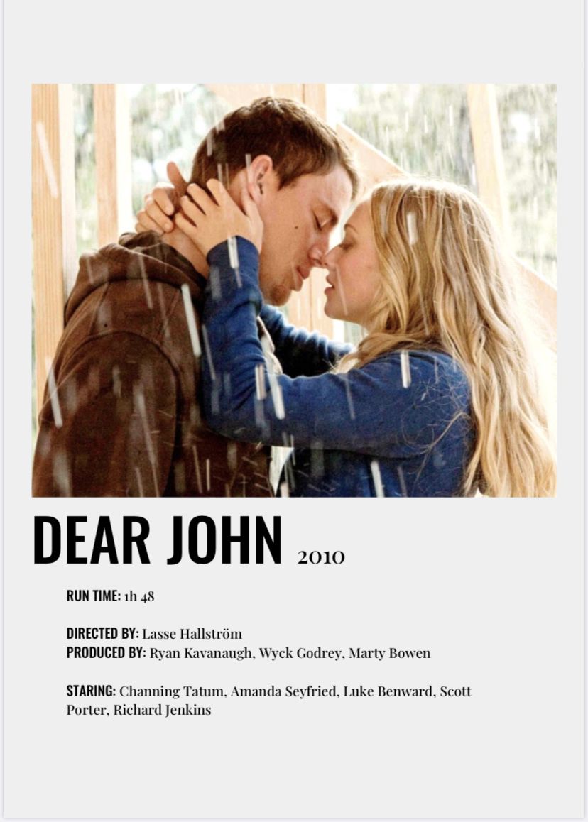 dear john movie poster. Dear john movie, Movie posters minimalist, Film posters minimalist