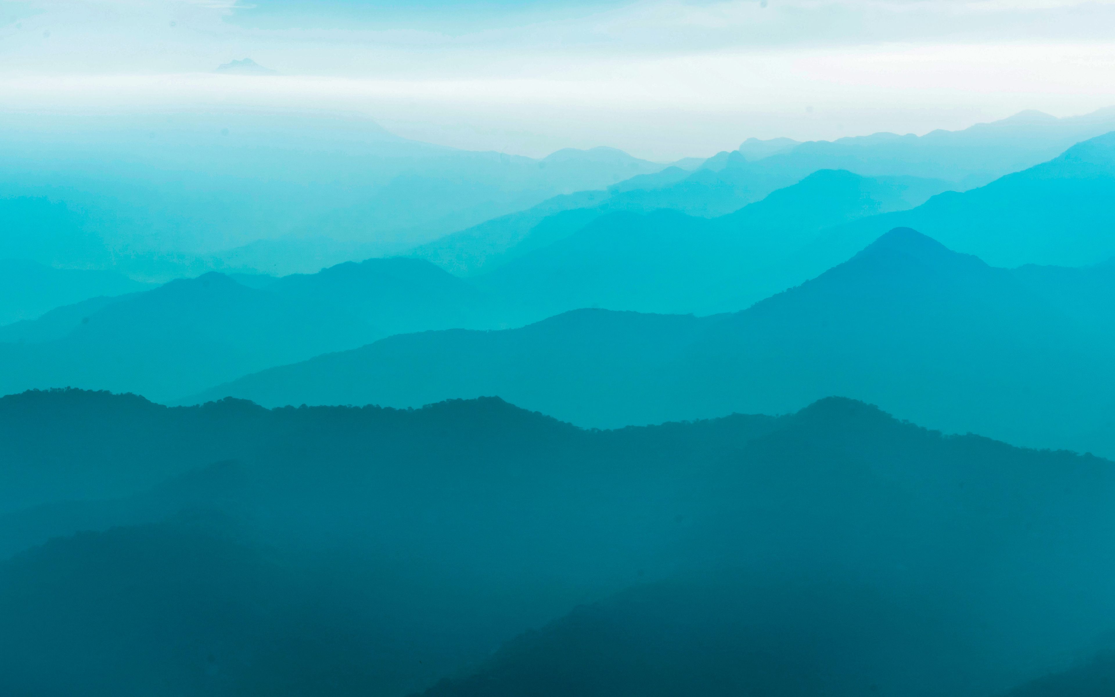 Turquoise Mountains 4K Wallpaper