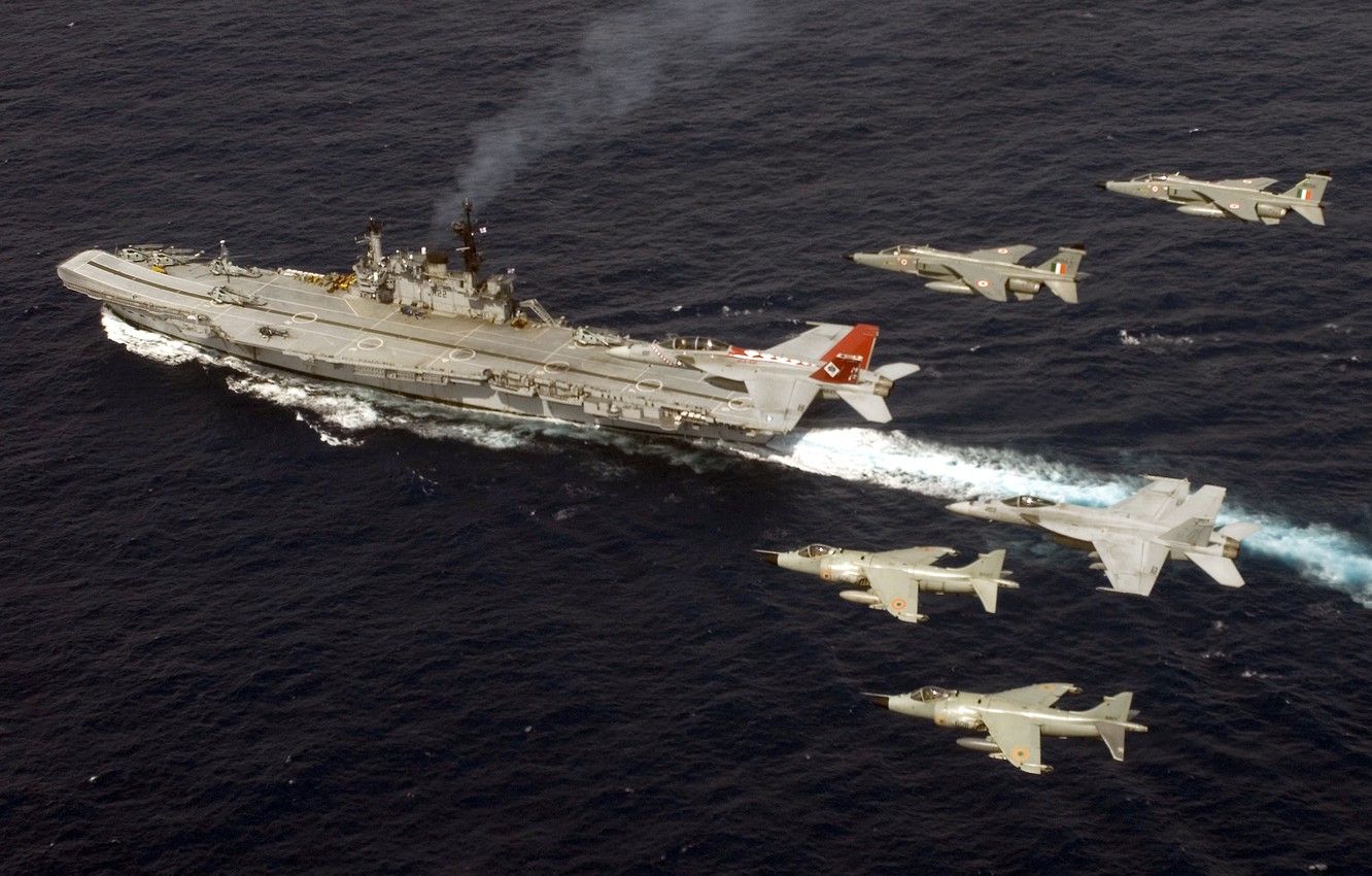 Wallpaper Fighter, Escort, Helicopters, Sea Harrier, Jet Fighter, Warplane, Vickers Armstrong Shipyard, Dressage, HMS Elephant, 000 Shp (57 MW), Indian Aircraft Carrier INS Viraat (R 22), Speed: 28 Knots, HMS Hermes (R12), Propulsion