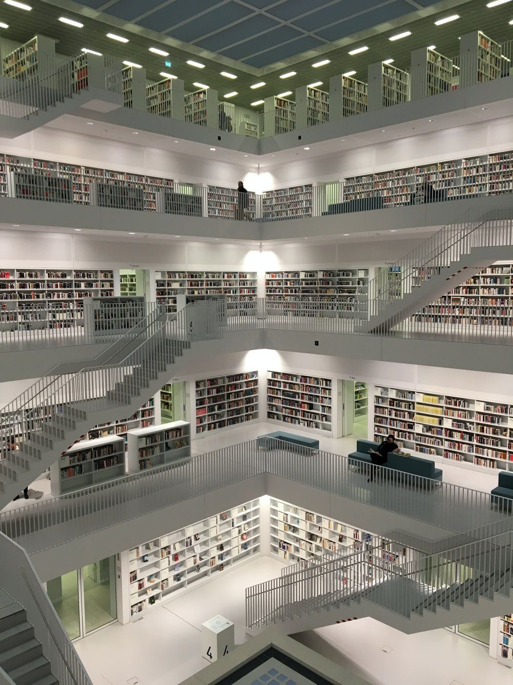 Modern Library Picture. Download Free Image