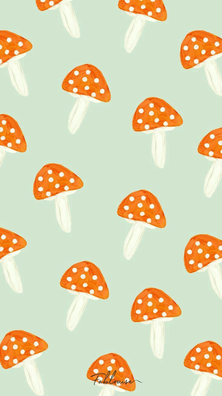 wallpaper. Mushroom wallpaper, Smartphone wallpaper, Cute patterns wallpaper