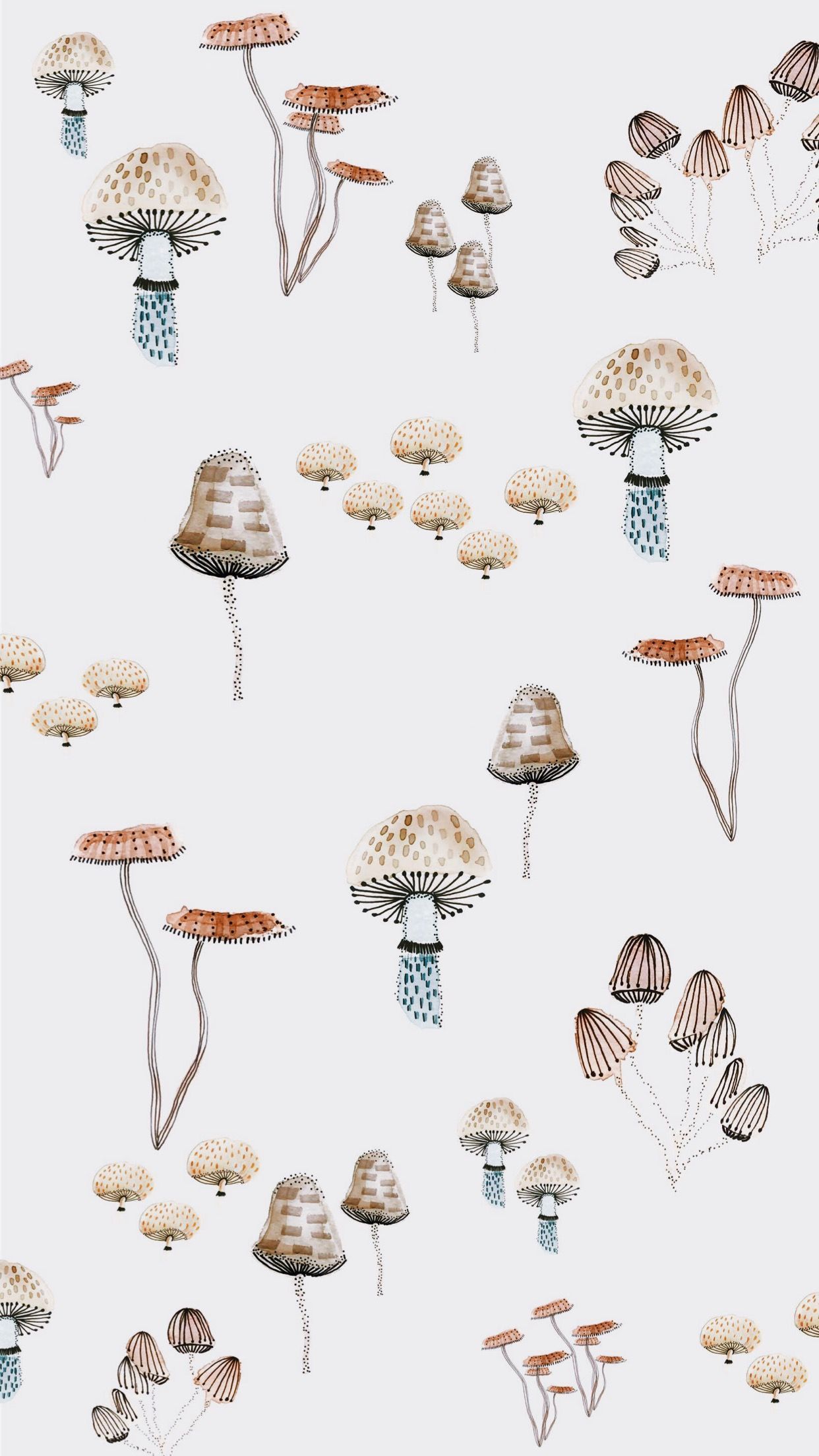 Woodland Mushroom iPhone Wallpaper By Claira Gresham #wallpaper #iphonewallpaper #mushrooms #wo. Mushroom wallpaper, Phone wallpaper patterns, Woodland wallpaper