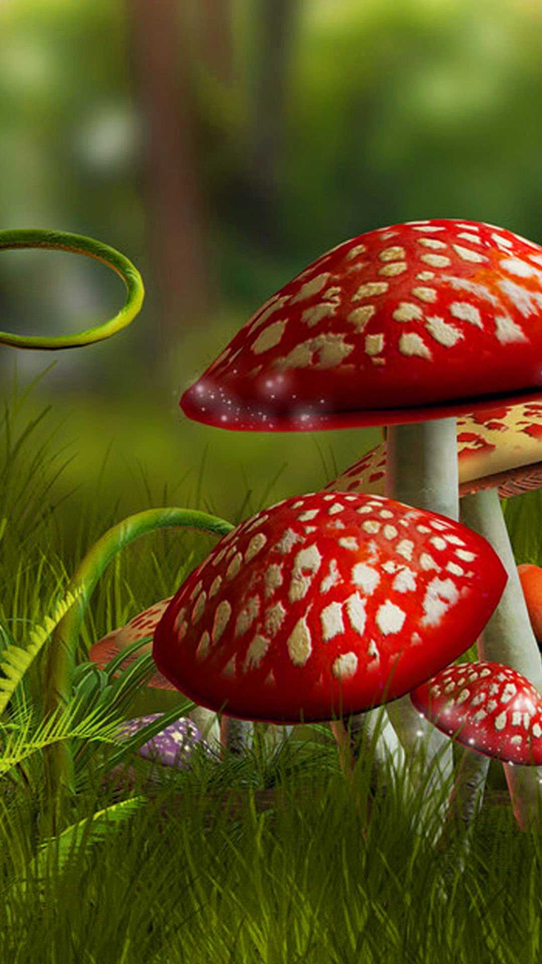 Mushroom Town abstract fantasy shroom HD phone wallpaper  Peakpx