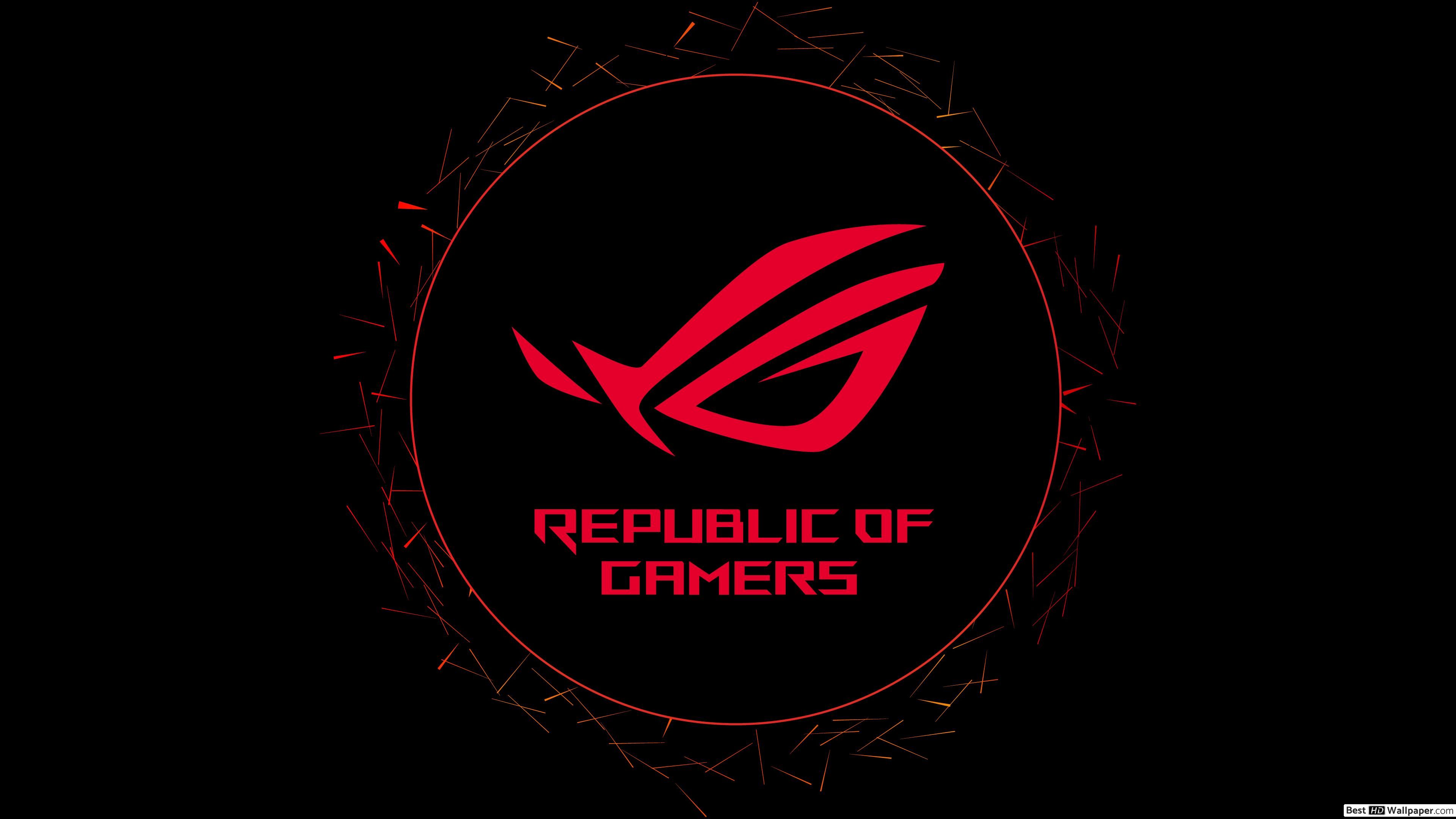 Asus ROG (Republic of Gamers) Red LOGO HD wallpaper download