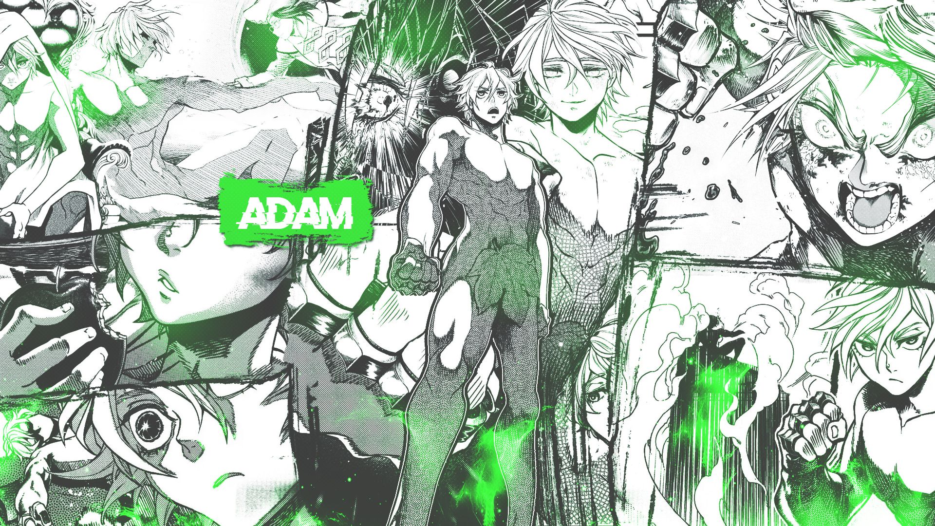 Shuumatsu No Valkyrie Adam Collage Manga Comics Wallpaper:1920x1080