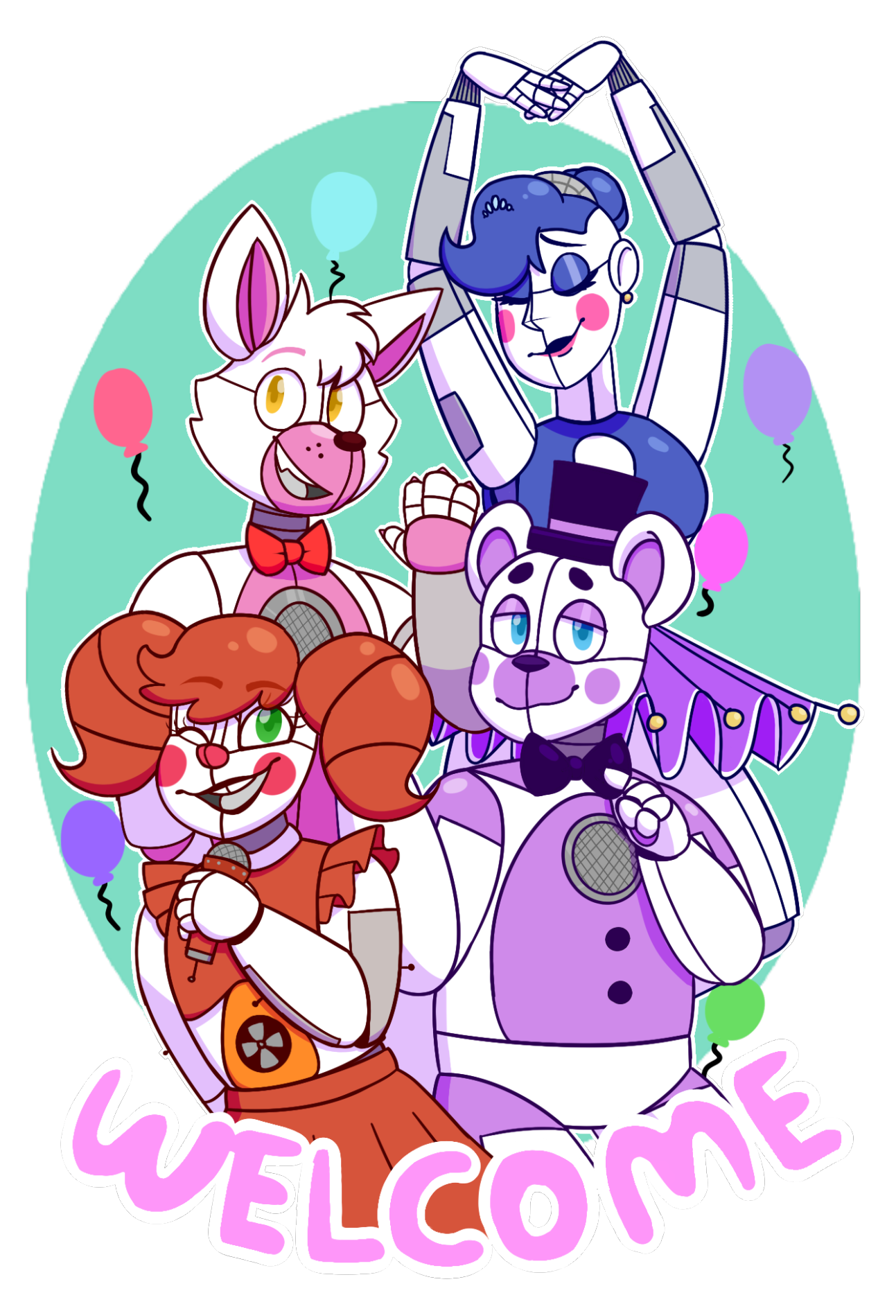 circus baby's pizza world poster. fivenightsatfreddys on circus baby pizza world wallpapers