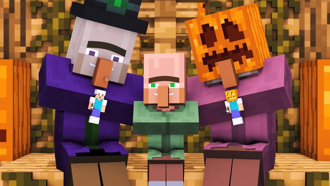 Villager & Witch Life: FULL ANIMATION Being Minecraft Animation