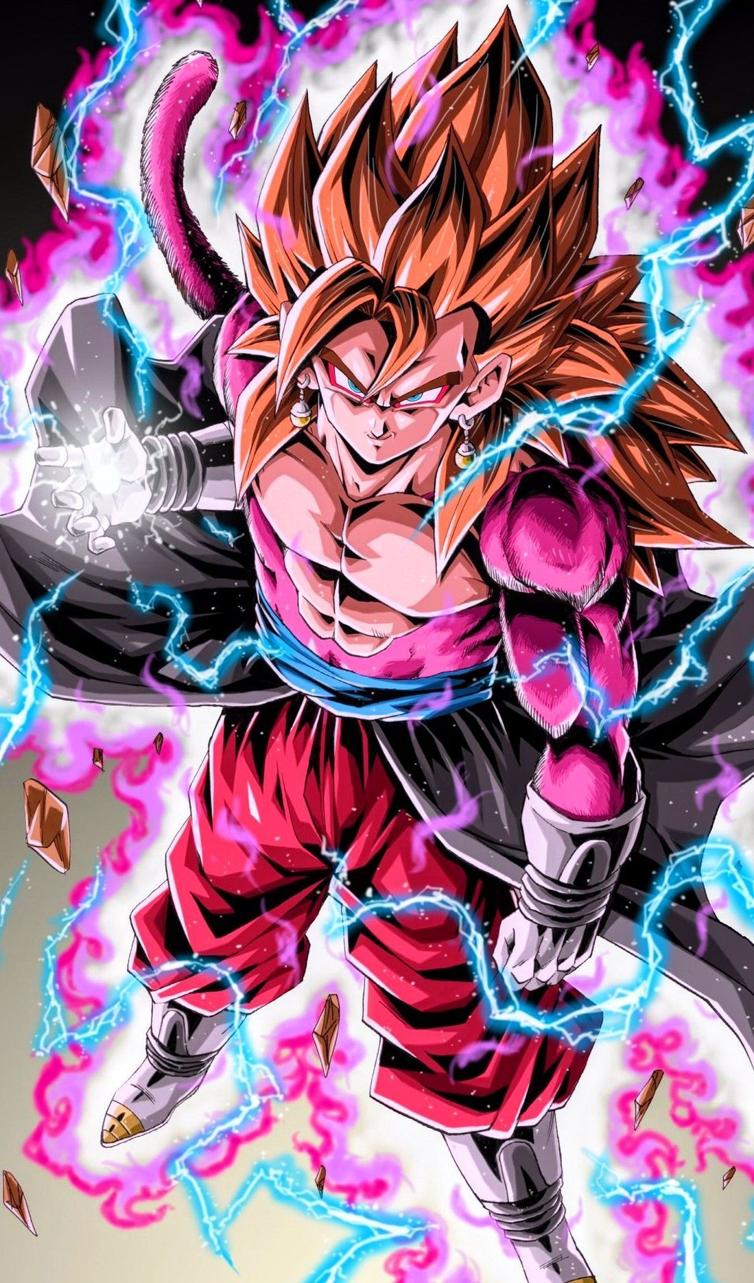 Gogeta SSJ4 [Legends] Custom Mobile Wallpaper by davidmaxsteinbach