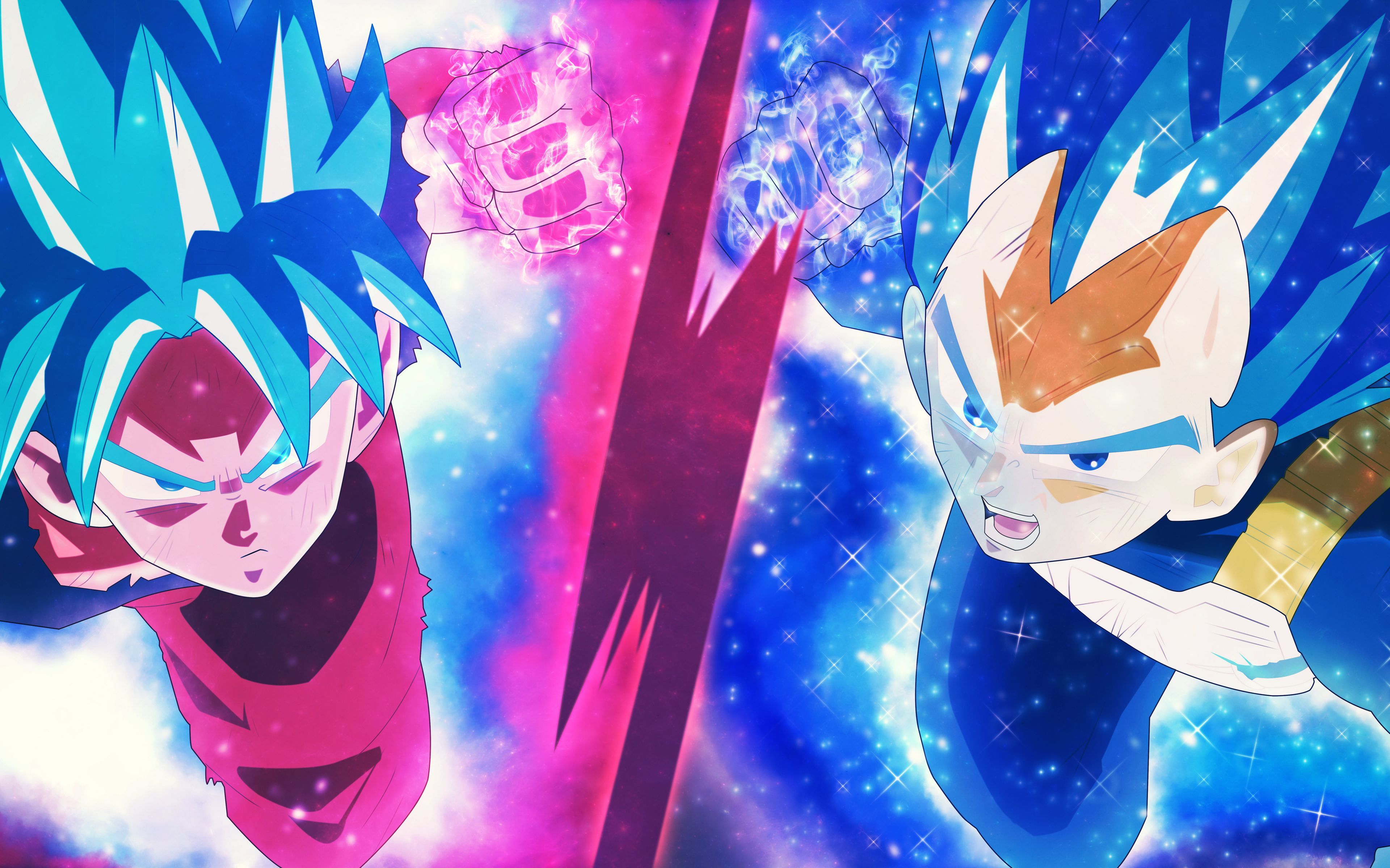 Download wallpapers Goku vs Vegeta, 4k, Dragon Ball, DBS, Goku, Vegeta, Dragon Ball Super, Son Goku for desktop with resolution 3840x2400. High Quality HD pictures wallpapers
