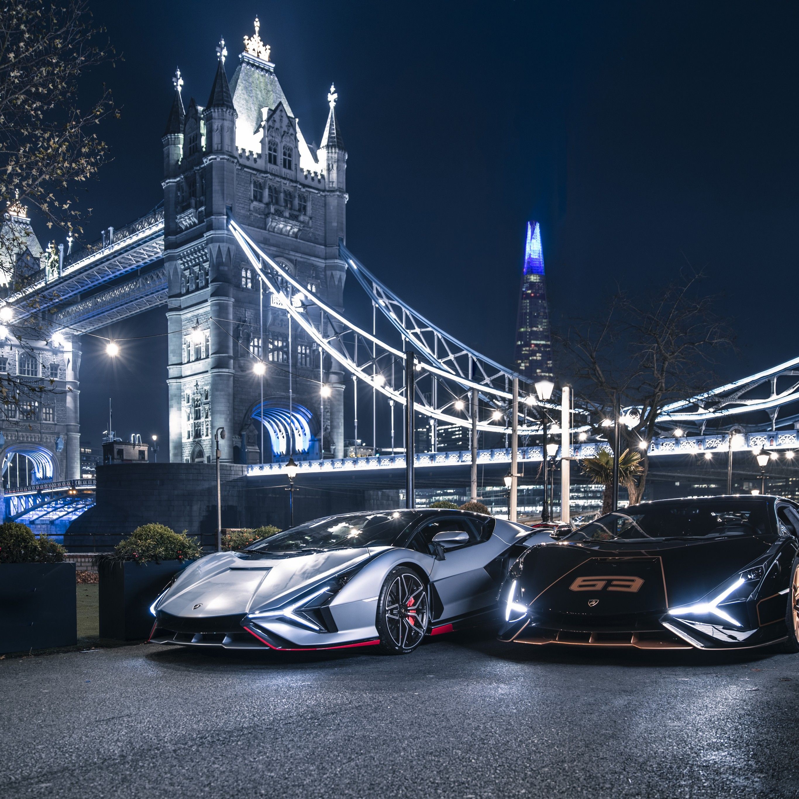 Lamborghini Sián FKP 37 4K Wallpaper, London Bridge, 2021, 5K, Cars