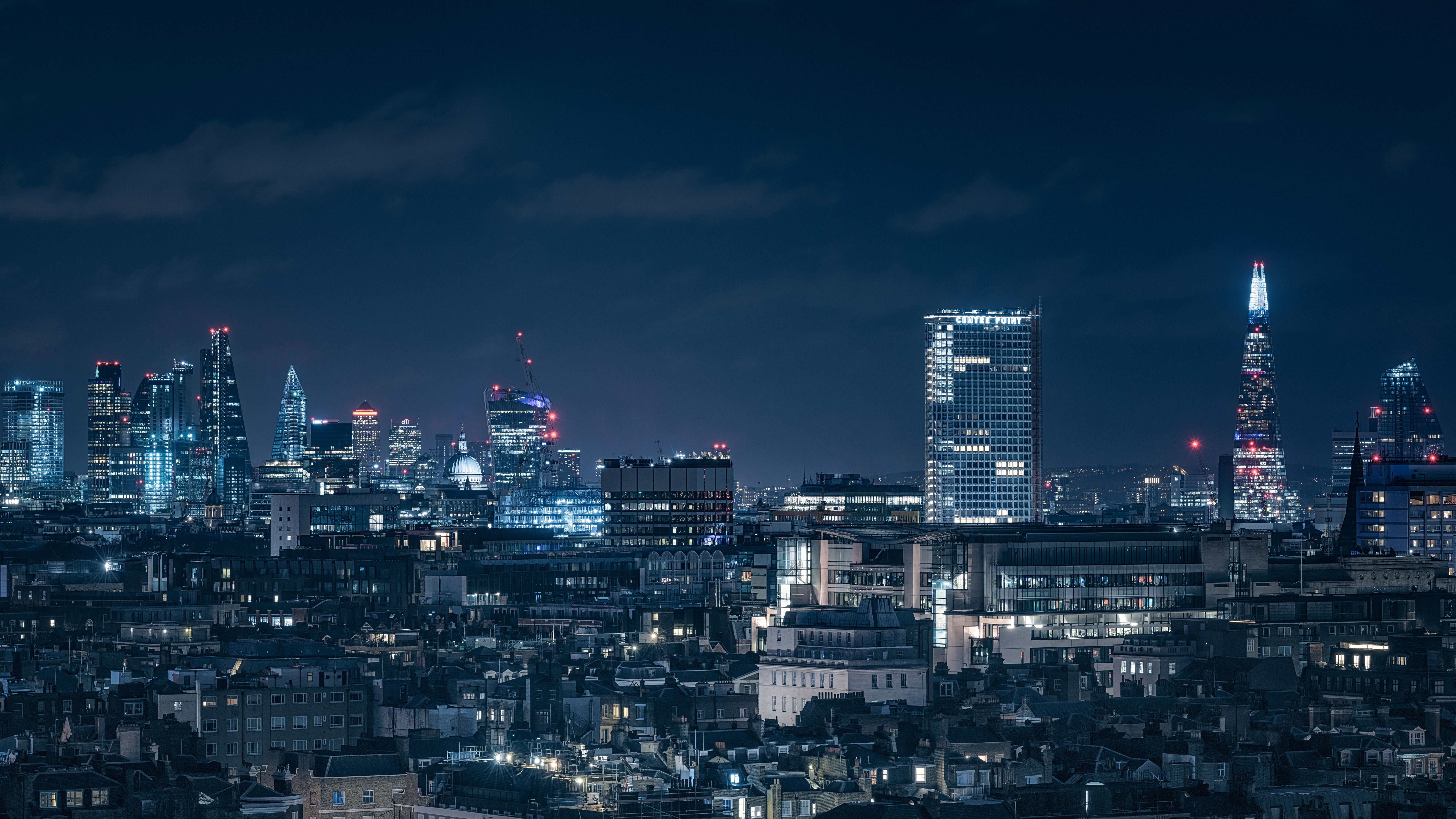 London Chasing Skylines Nightscape 8k 8k HD 4k Wallpaper, Image, Background, Photo and Picture